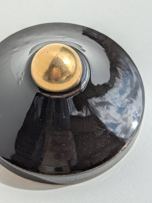 Capuchon Noir Brillant